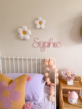 Load image into Gallery viewer, Knitted Name + White &amp; Yellow Flower Wall Pop Bundle
