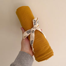Load image into Gallery viewer, PERSONALISED SWADDLE - MUSTARD
