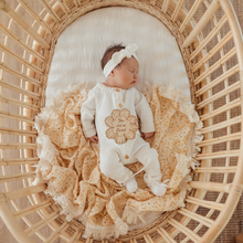 Load image into Gallery viewer, BLOOM FRINGE SWADDLE - By Ziggy Lou
