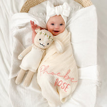 Load image into Gallery viewer, PERSONALISED SWADDLE - CREAM
