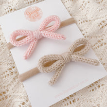 Load image into Gallery viewer, KNITTED BOW HEADBAND
